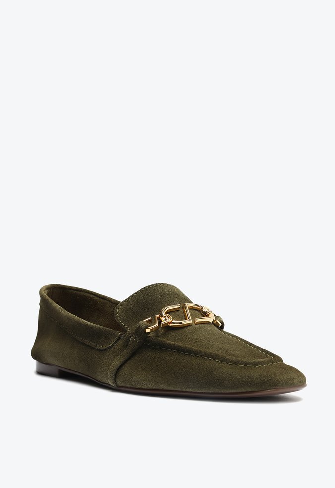 Sapato Mocassim Suede Verde Sapato Mocassim Suede Verde