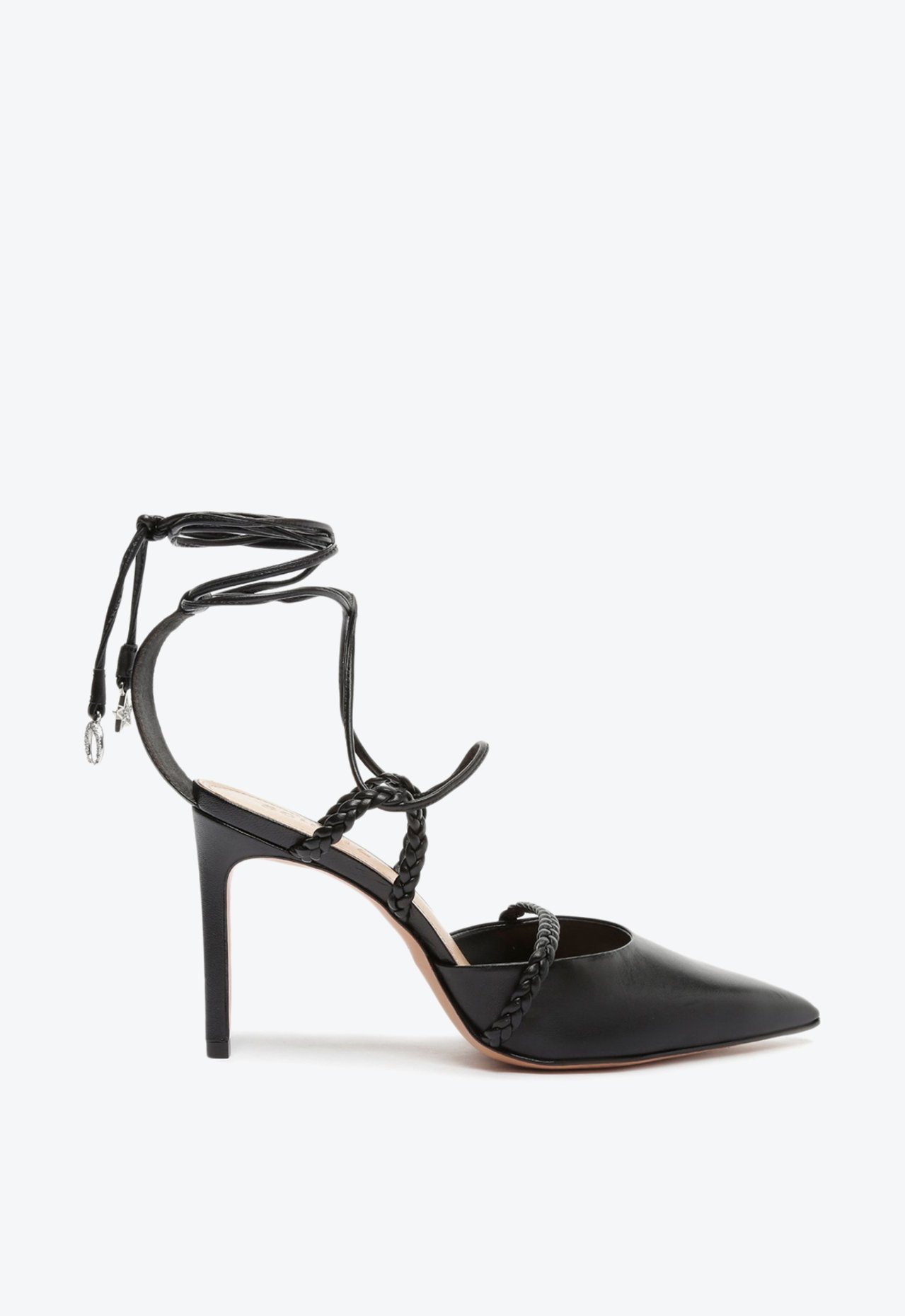 symsym様 ⑪⑫ Sapato Scarpin Lunah Amarração Preto | Schutz