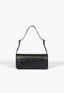 Bolsa Shoulder On Fire Couro Preta
