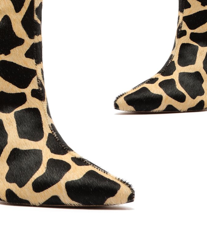 Bota Cano Longo Nobuck Estampa Girafa Bota Cano Longo Nobuck Estampa Girafa