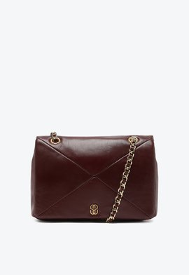 Bolsa Shoulder Grande Couro Matelassê Vermelha