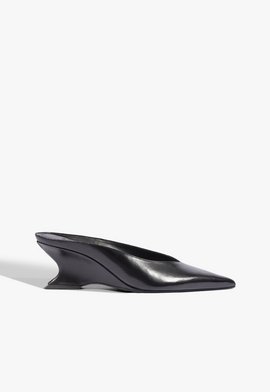 Mule Siena Mid Couro Preto
