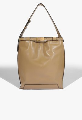 Bolsa Hobo Memphis Couro Bege