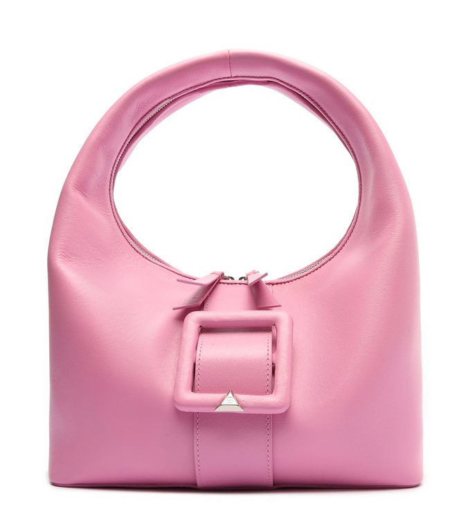 Bolsa Tiracolo Média Wanted Fivela Couro Rosa