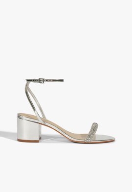Sandália Eve Block Prata
