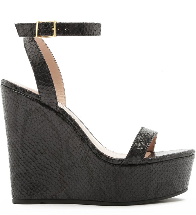 Sandália Anabela Python Grey Sandália Anabela Python Grey