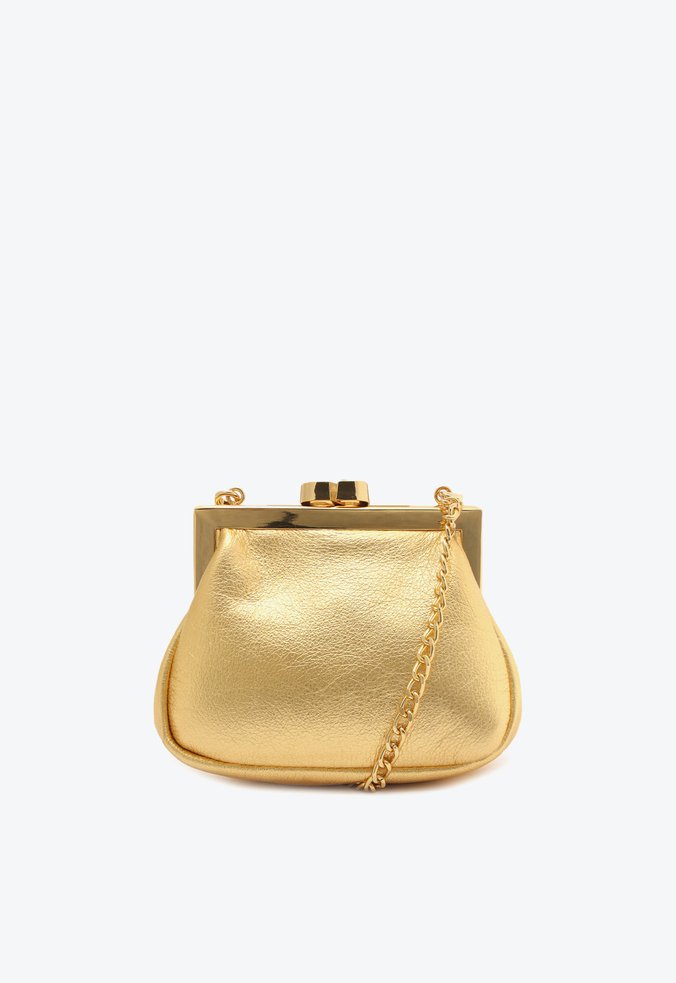 Bolsa Pequena Dourada