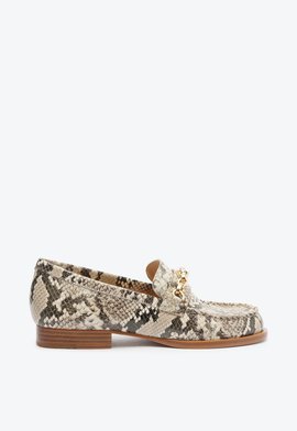 Mocassim Chain Ornamental Couro Snake