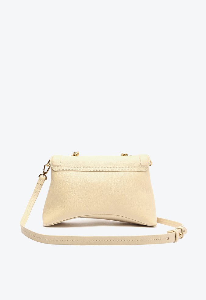 Bolsa Tiracolo Grande Blair Couro Bege Bolsa Tiracolo Grande Blair Couro Bege