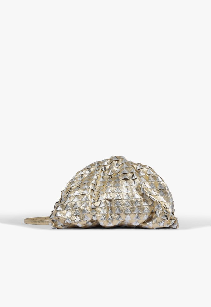 Bolsa Tiracolo Média Couro Dourada