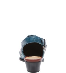 Sapato Mule Bico Fino Azul