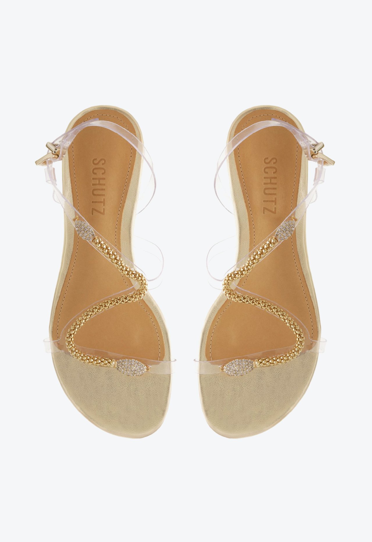 Toe Schutz Gabbyl Embellished Sandal Schutz Clearly Flats Sale