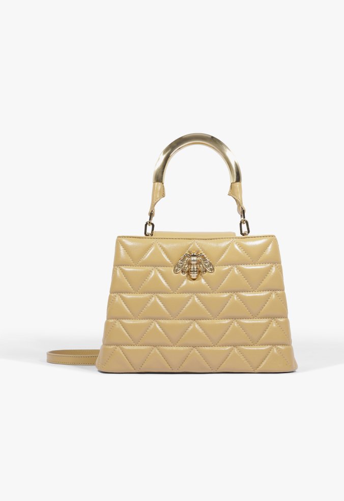Bolsa Tote  New Believe Grande Couro Nude