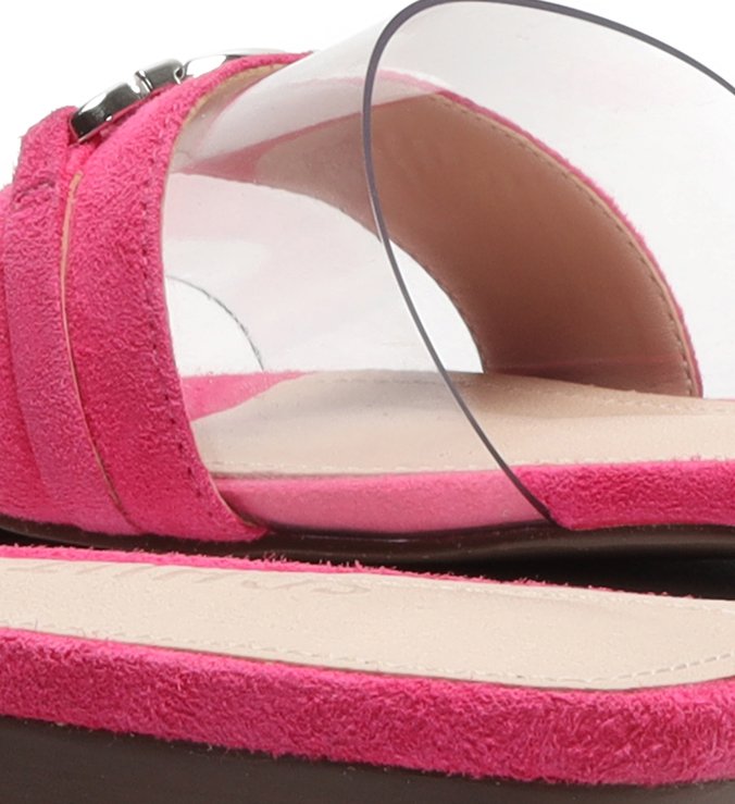 Sandália Rasteira Minimalista Bridão Vinil Rosa Sandália Rasteira Minimalista Bridão Vinil Rosa