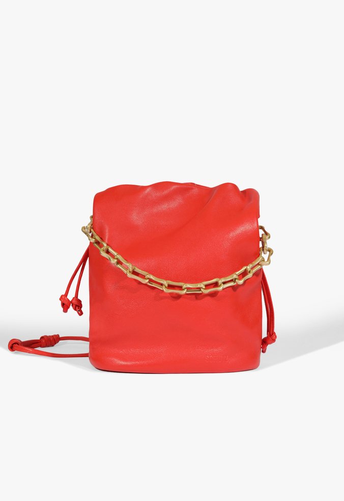 Bolsa Bucket Khai Couro Vermelha
