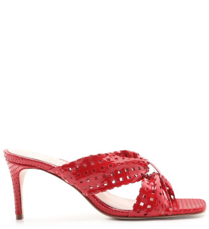Sandália Mule Knot Textures Red Sandália Mule Knot Textures Red