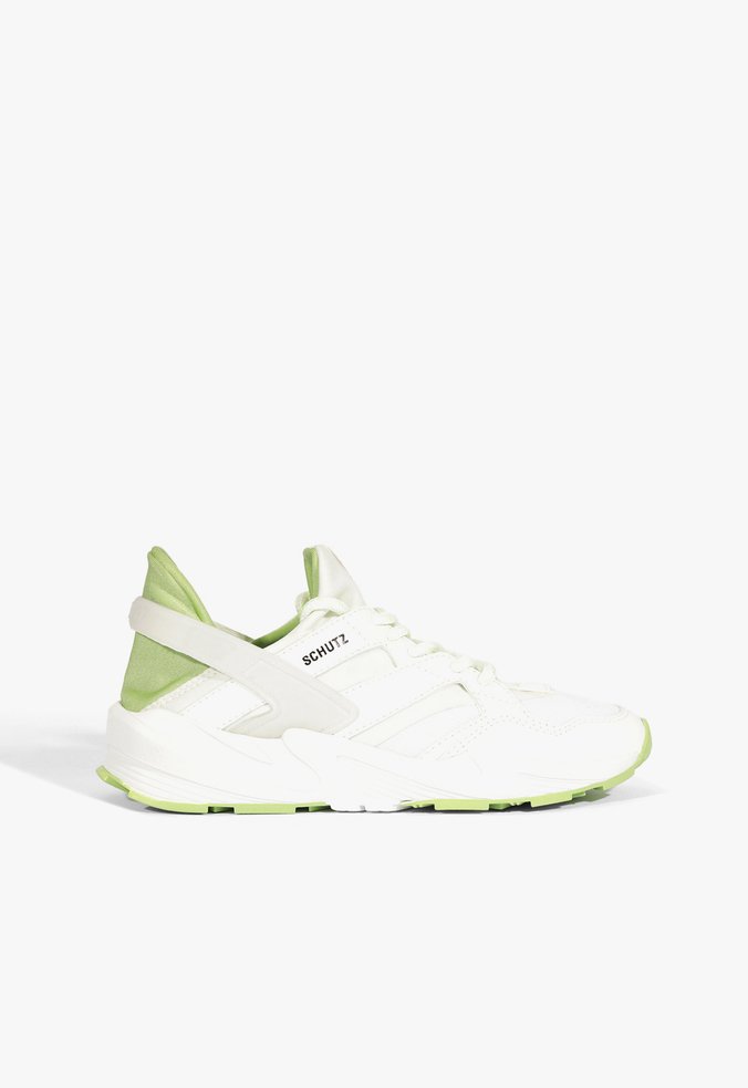 Tênis Schutz Couro Branco e verde