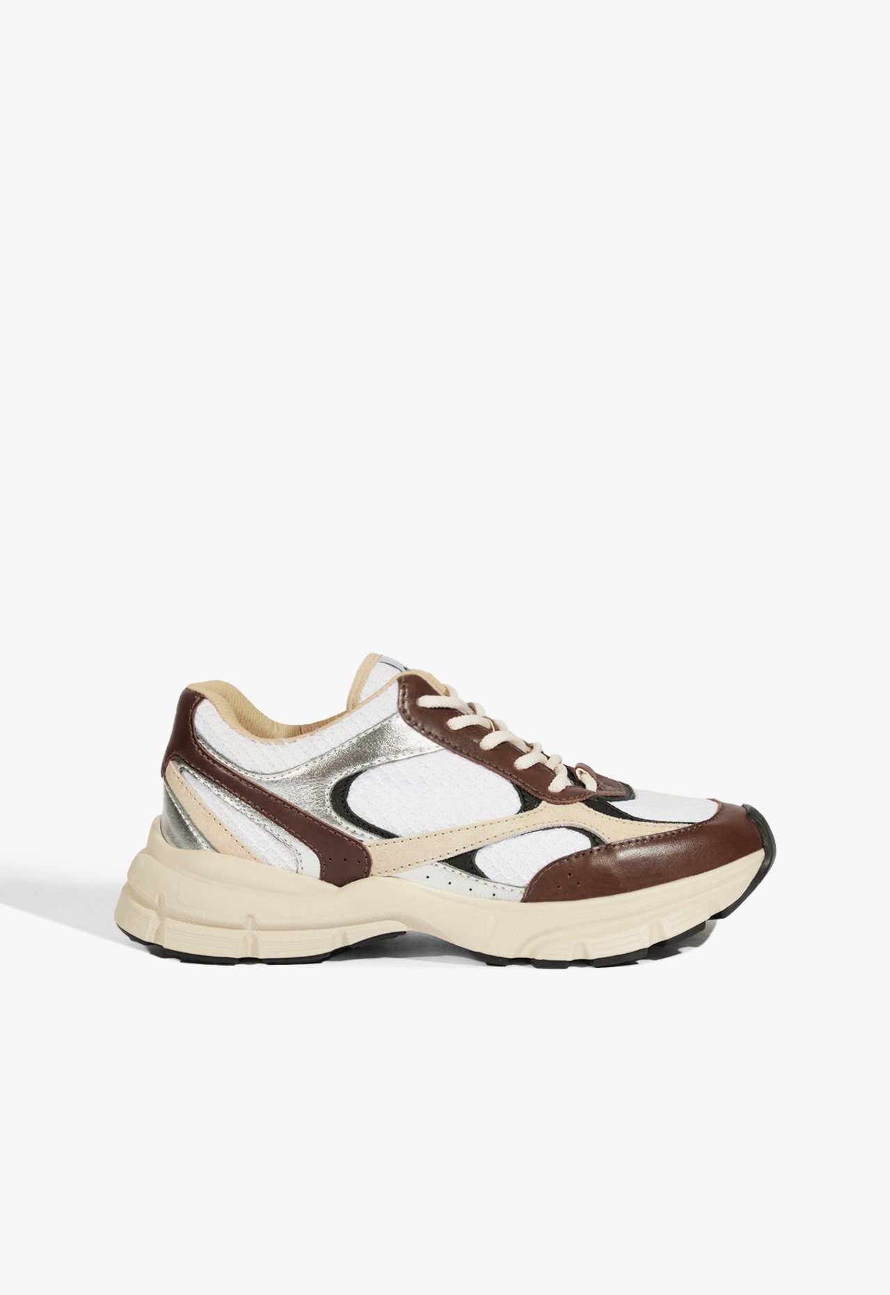 Tênis Sporty Couro Lona Marrom | Schutz