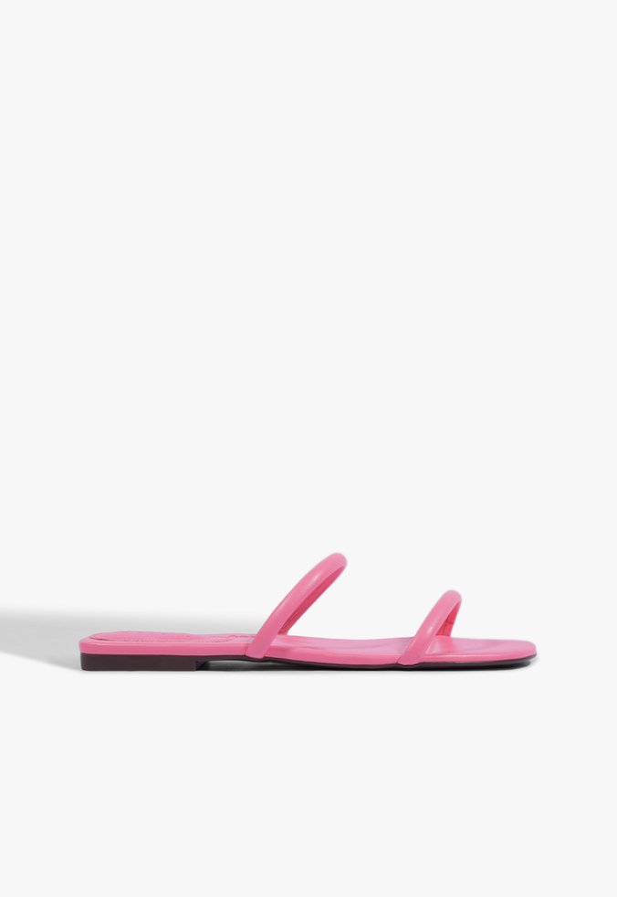 Rasteira Flat Rosa