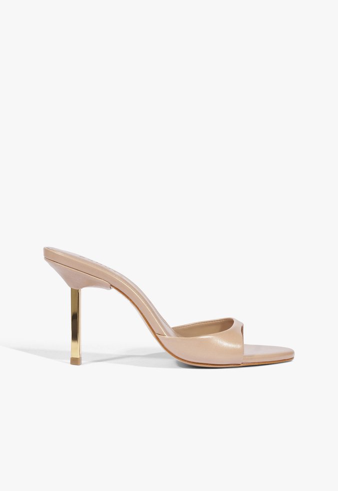 Tamanco Allure Couro Bege