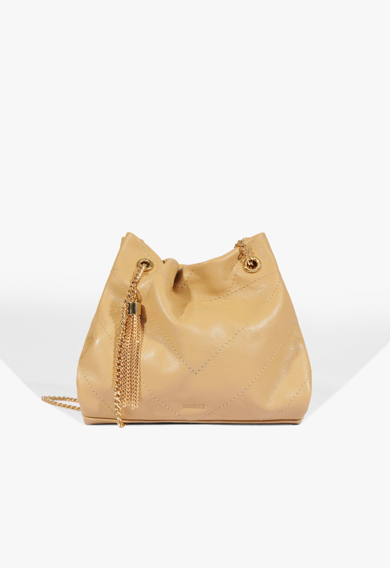 Bolsa Bucket Blake Média Couro Nude | Schutz