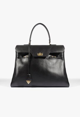 Bolsa Hailey Grande Couro Preta