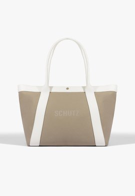 Bolsa Shopping Mila Couro Off White