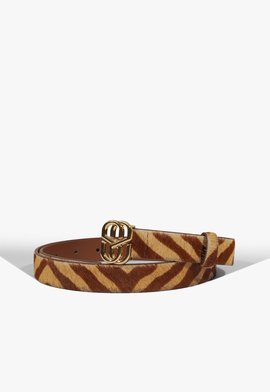 Cinto Emblem Couro Preto