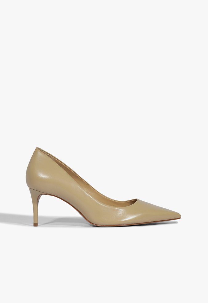 Scarpin Stiletto Salto Baixo Nude