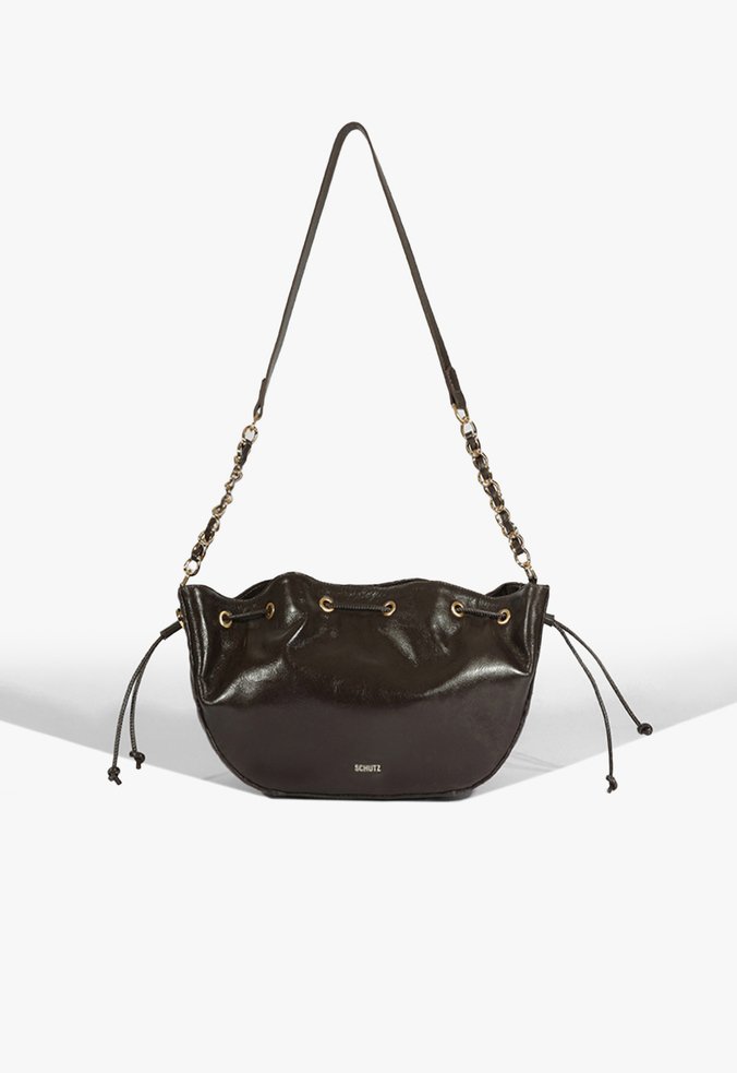 Bolsa Tiracolo Elvie Couro Marrom