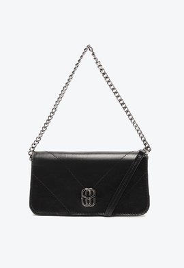 Bolsa Couro Shoulder Preta