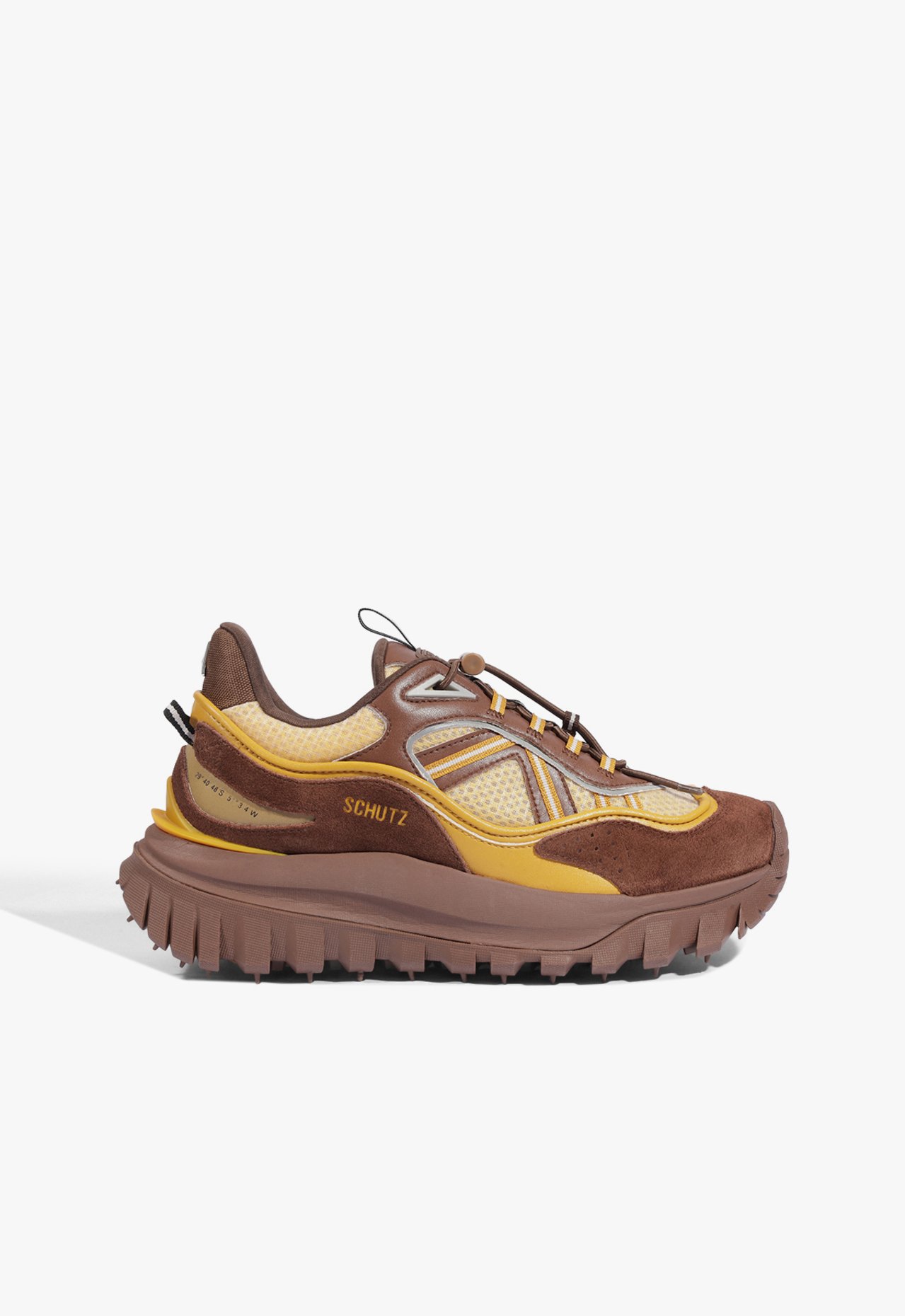 Tênis Legacy 240 Marrom e Amarelo | Schutz