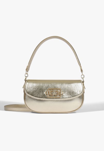 Bolsa Tiracolo Shoulder Camille Média Couro Dourada | Schutz