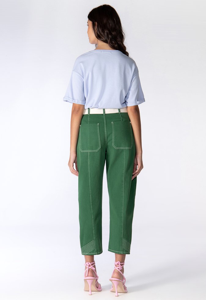 Calça Jogger Joana Sarja Verde Calça Jogger Joana Sarja Verde