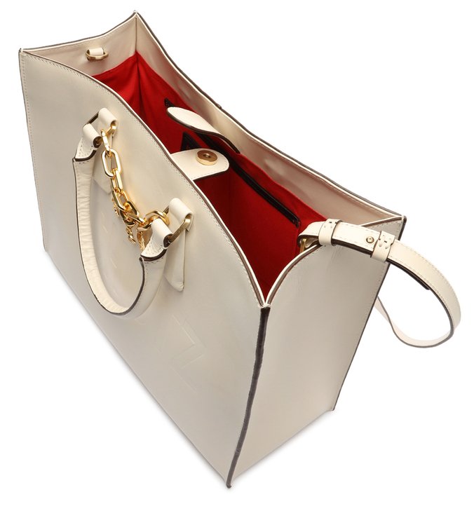 Bolsa Shopping Grande Bardot Couro Branca Bolsa Shopping Grande Bardot Couro Branca
