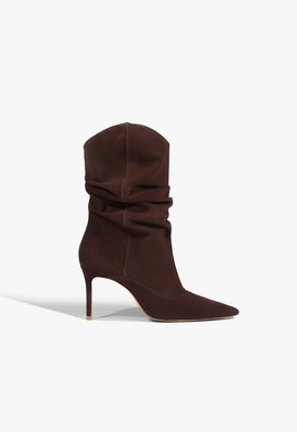 Bota Maryana Couro Marrom