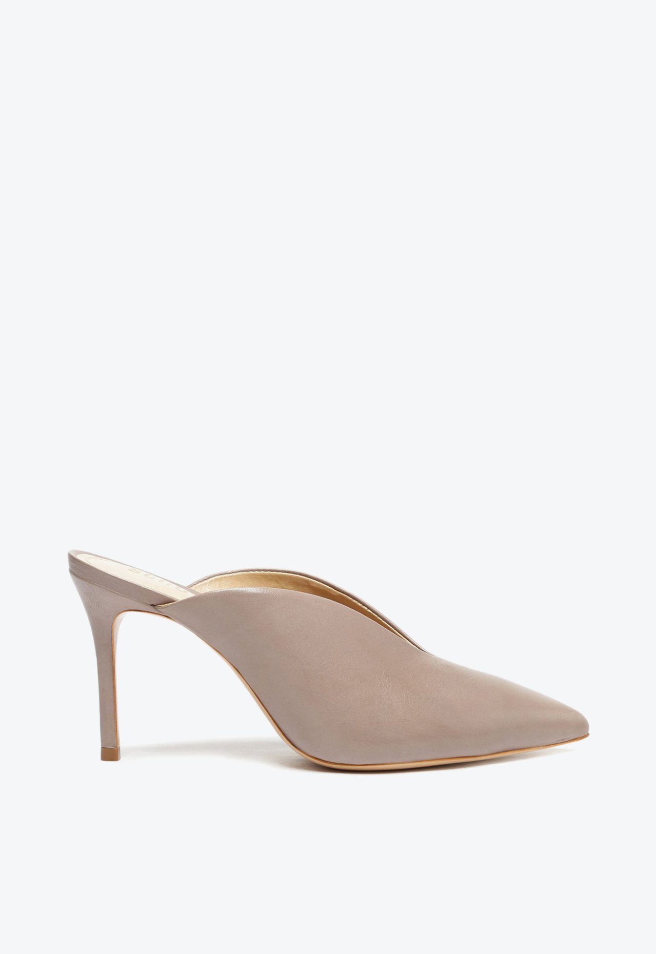 Sapato Mule Salto Camurça Cinza | Schutz