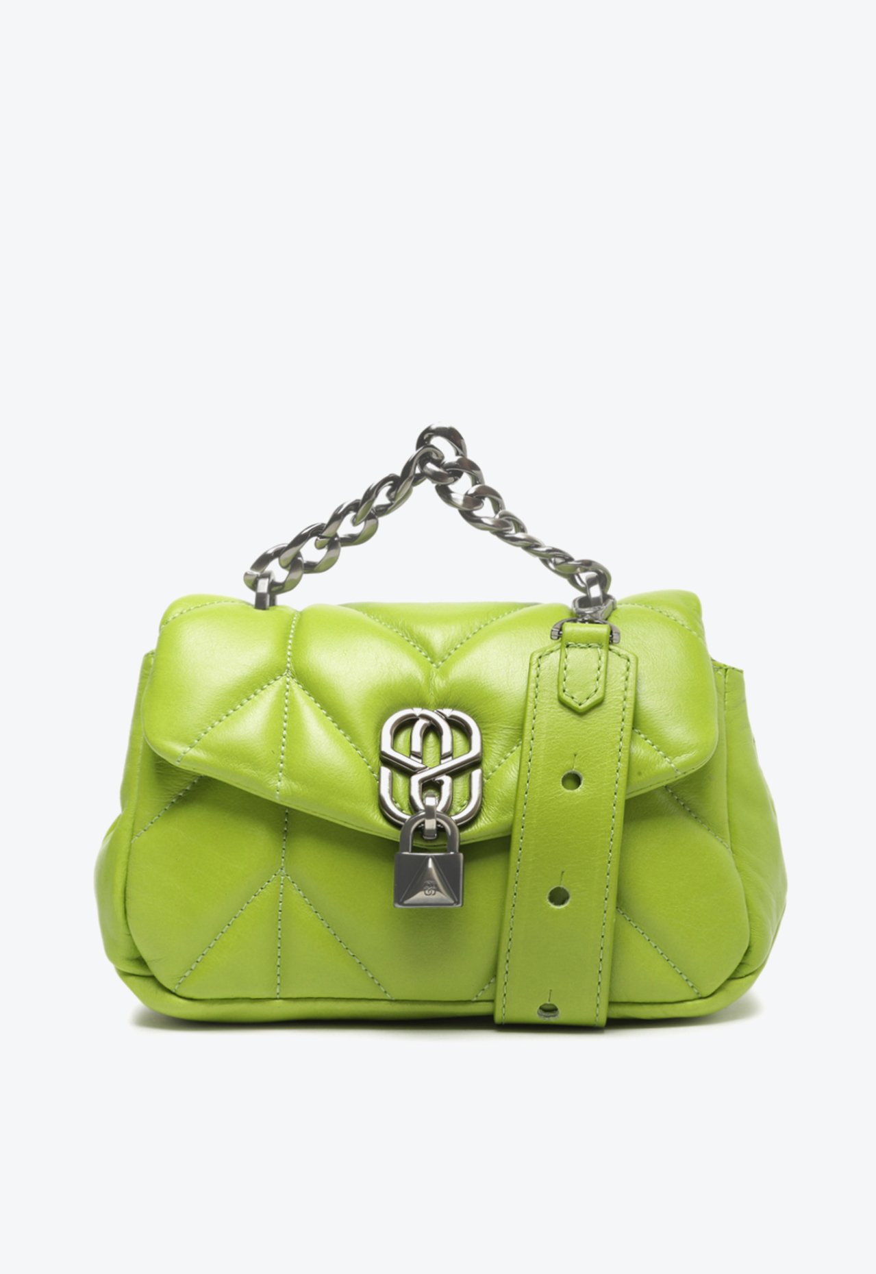 Bolsa Tiracolo Couro Matelassê SS Loks Verde | Schutz