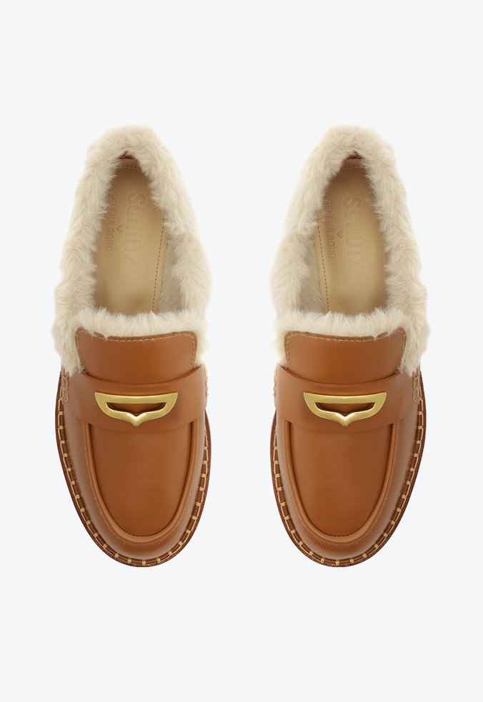 Mocassim Margô Couro Caramelo