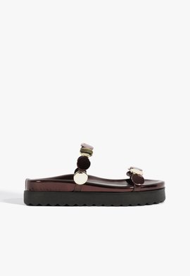 Papete Couro Boho Marrom