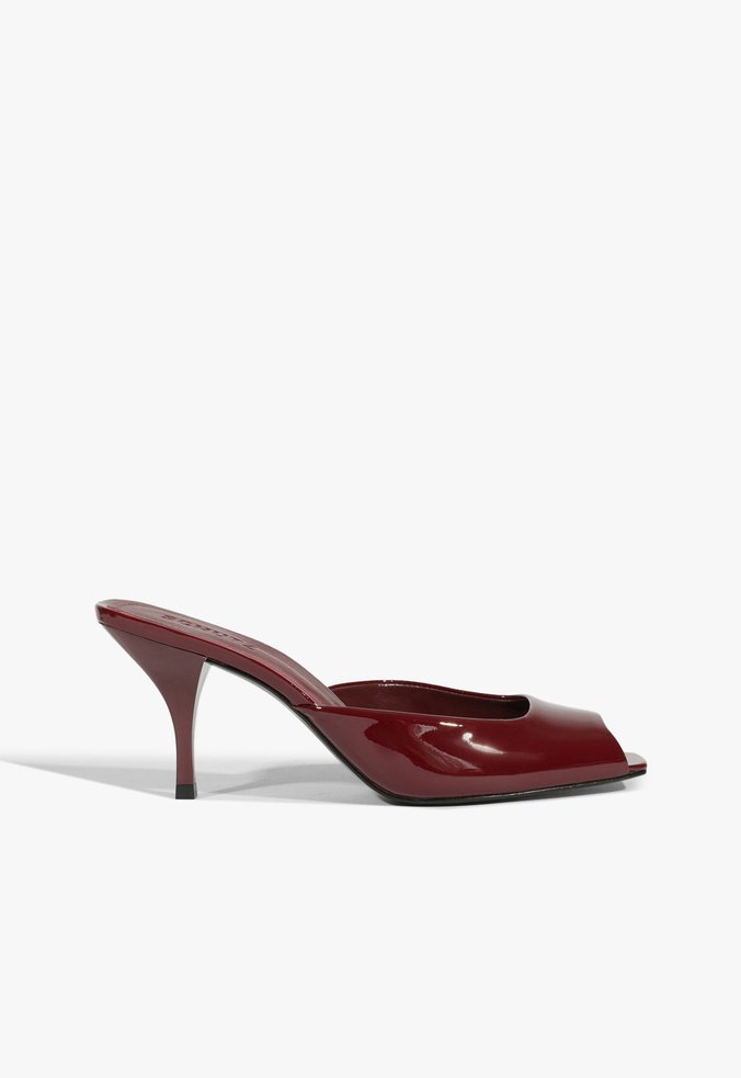Tamanco Estella Mule Couro Vermelho
