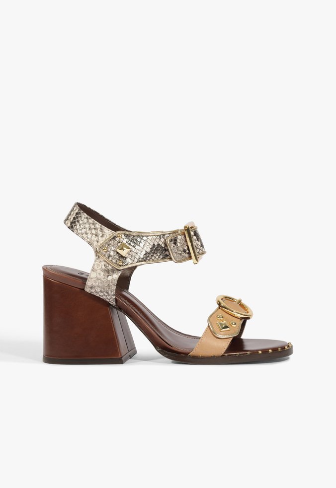 Sandália Bold Snake Marrom
