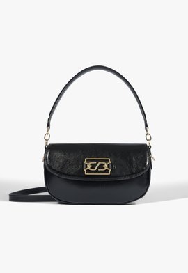 Bolsa Tiracolo Camille Média Couro Preta