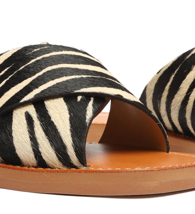 Sandália Rasteira de X Slide Zebra