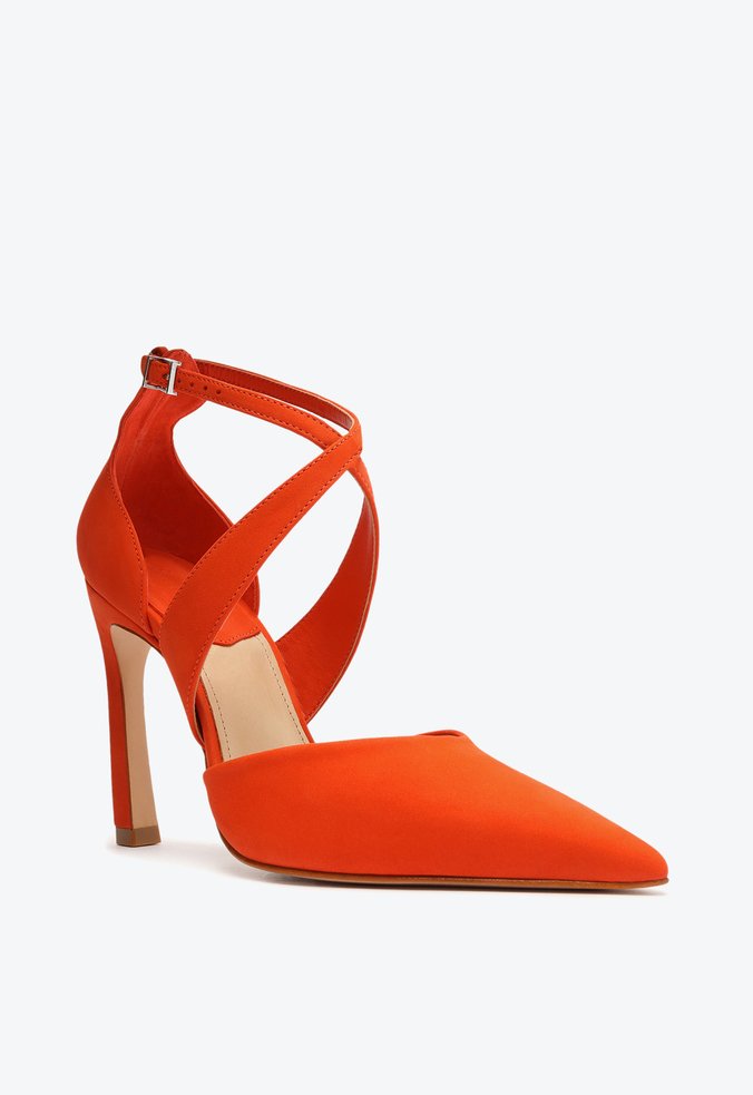 Sapato Scarpin Nobuck Skyla Vermelho Sapato Scarpin Nobuck Skyla Vermelho
