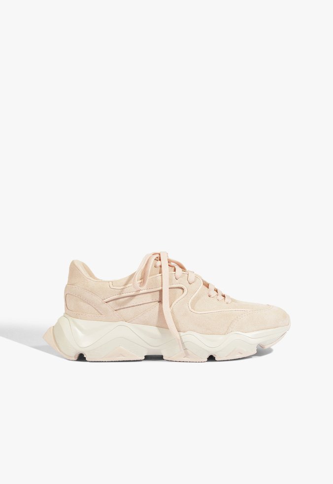 Tênis Sporty Camurça Rosa Claro