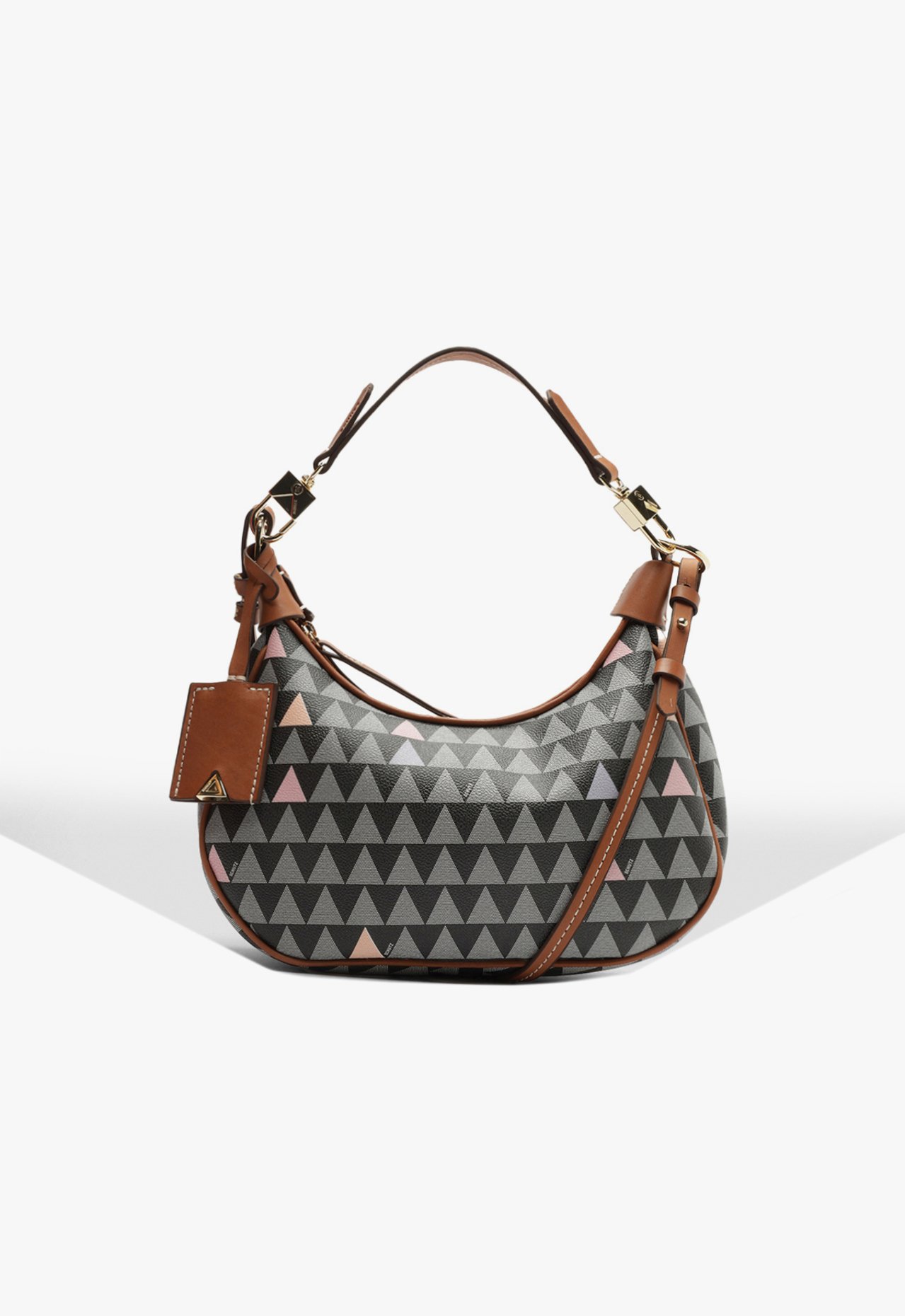 Vista 2 Bolsa Tiracolo Média Triangle Preta Schutz Schutz