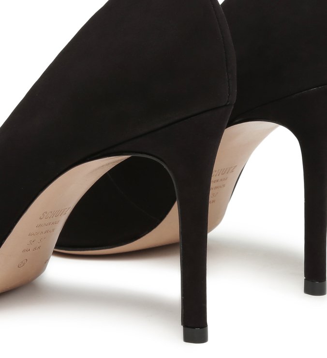 Sapato Scarpin Clássico Nobuck Preto Sapato Scarpin Clássico Nobuck Preto