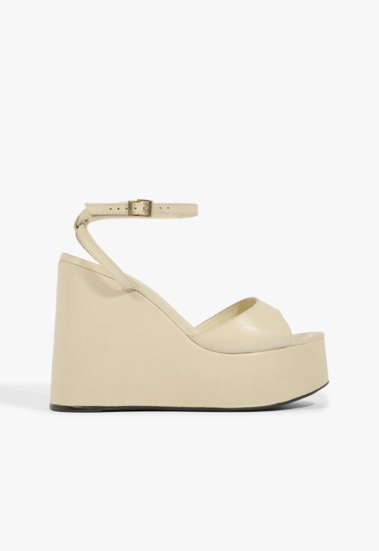 Sandália Plataforma Etta Couro Branca | Schutz