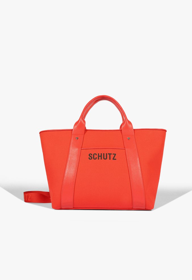 Bolsa Shopping Grande Lilla Couro Vermelho